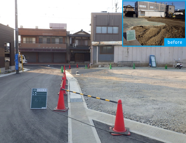 伏見区久我東町2番4他　開発工事